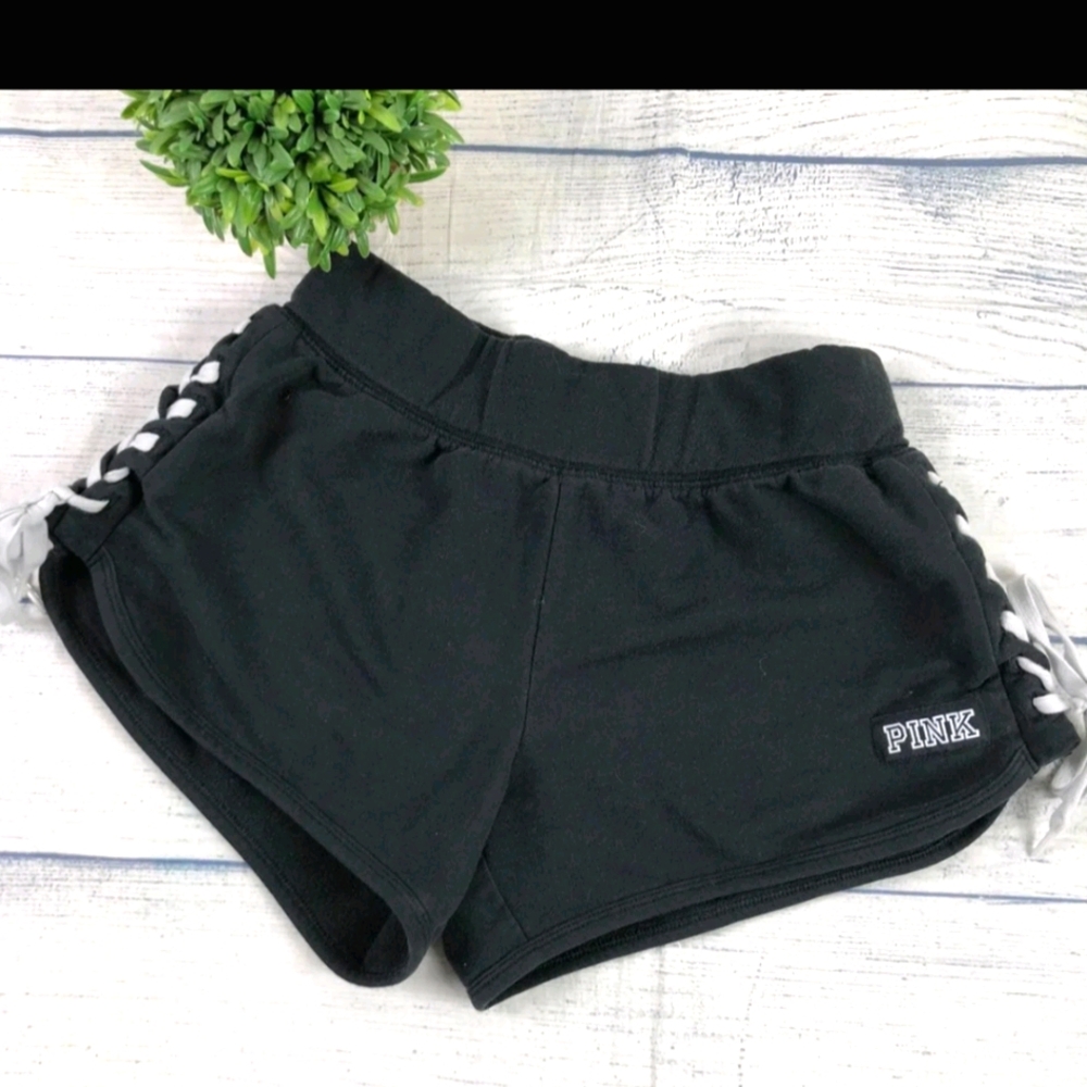 Pink Lace-down shorts XS